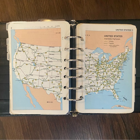 Vintage Franklin Covey Planner Full Grain Nappa Leather Brown